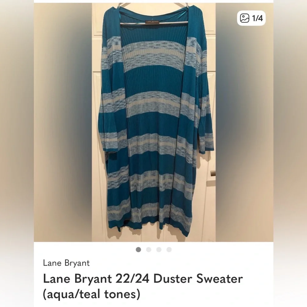 BUNDLE ~ 2 for $20 ~ Lane Bryant Duster Sweaters (22/24) - Picture 1 of 2